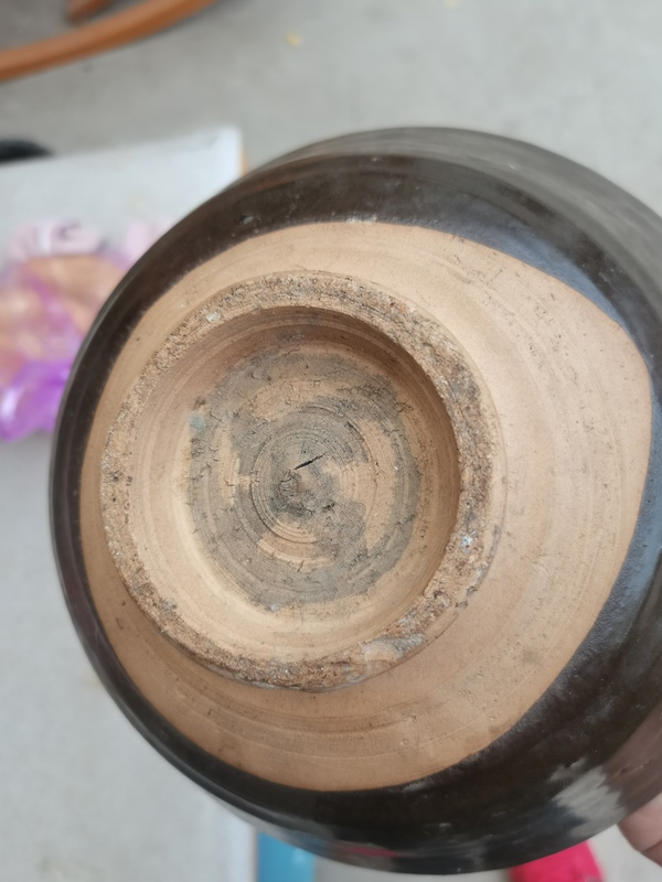 古玩陶瓷金元磁州窯系醬釉大碗,便宜銷售拍賣,當前價格777元