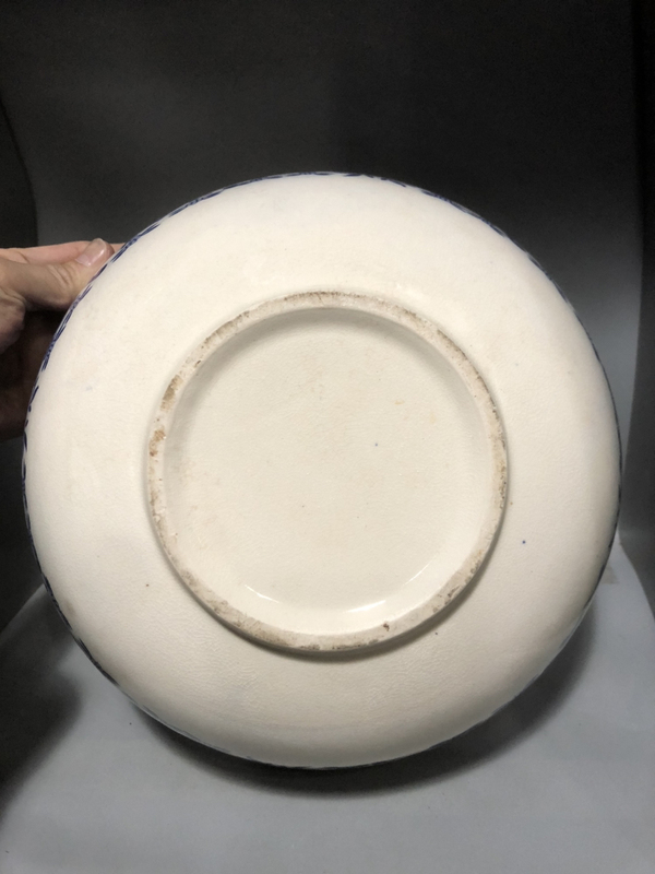 古玩陶瓷民國山水樓閣青花大碗拍賣,當前價格0元