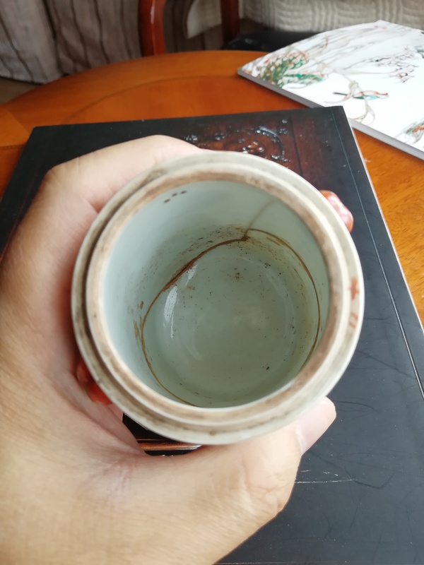 古玩陶瓷粉彩無雙譜人物詩文雙獸耳蓋盅拍賣,當前價格1880元