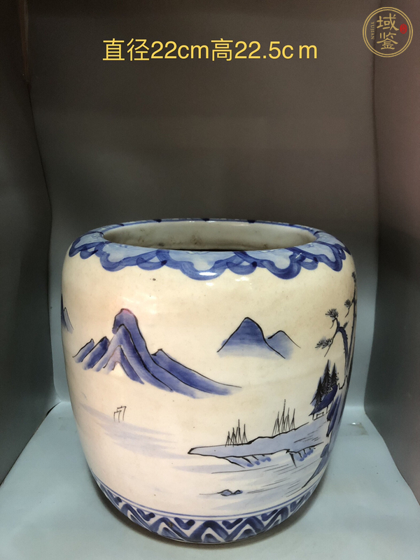 古玩陶瓷青花缸真品鑒賞圖