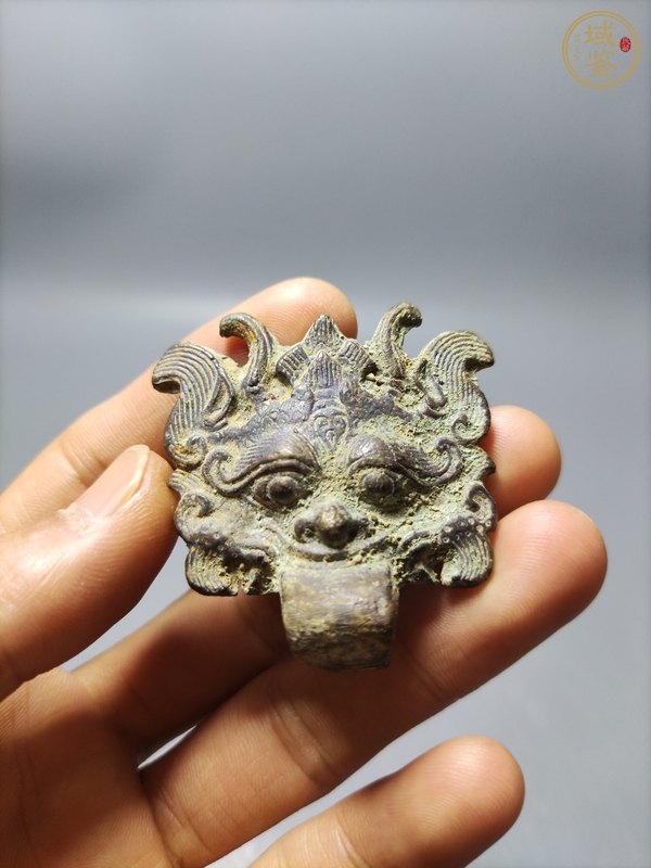 古玩銅器獸首輔首真品鑒賞圖