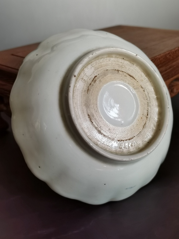 古玩陶瓷【一對】19世紀末青花山水福壽紋花口碗一對拍賣,當前價格290元