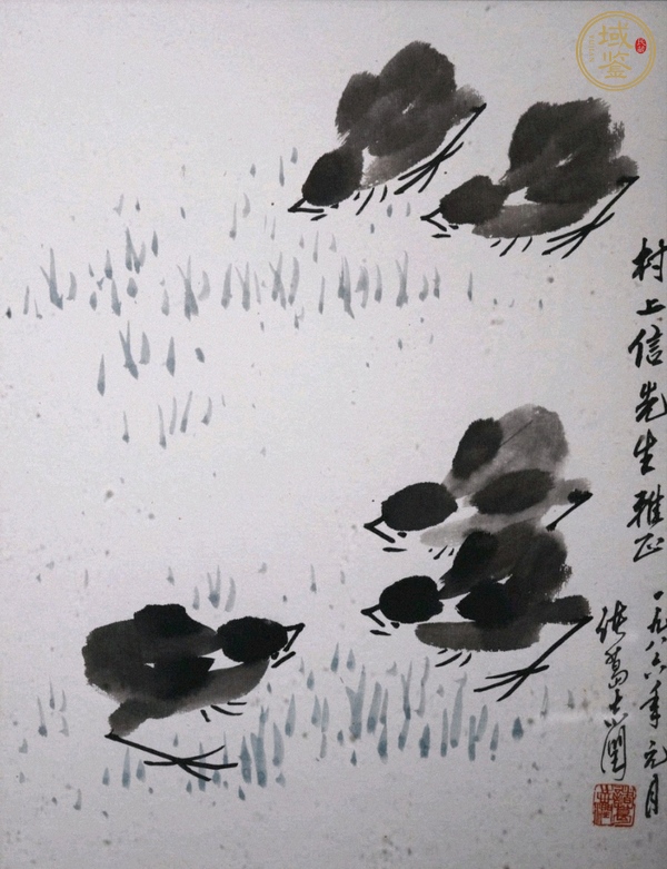 古玩字畫諸葛志潤款花鳥真品鑒賞圖