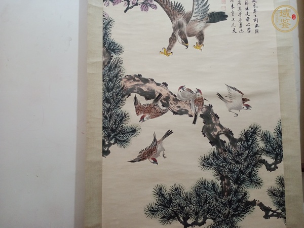 古玩字畫張祥河 花鳥圖真品鑒賞圖