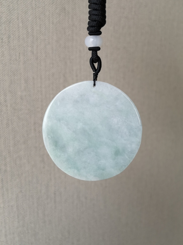 古玩玉器翡翠圓龍牌拍賣,當前價格567元