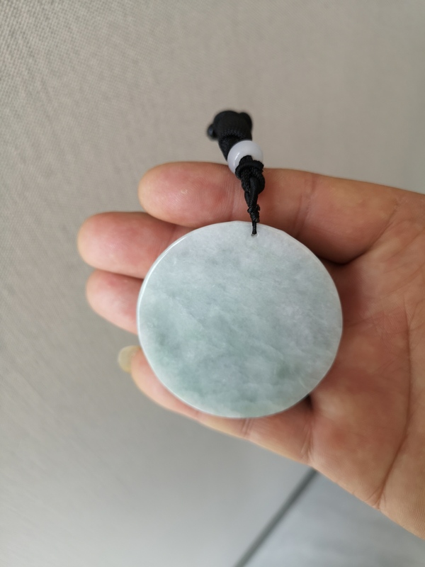 古玩玉器翡翠圓龍牌拍賣,當前價格567元