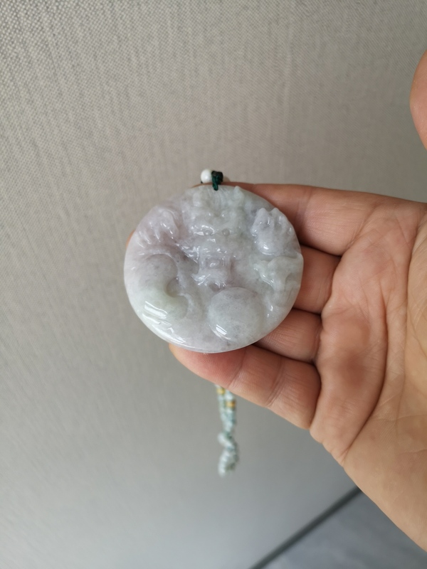 古玩玉器翡翠龍牌拍賣,當(dāng)前價(jià)格789元