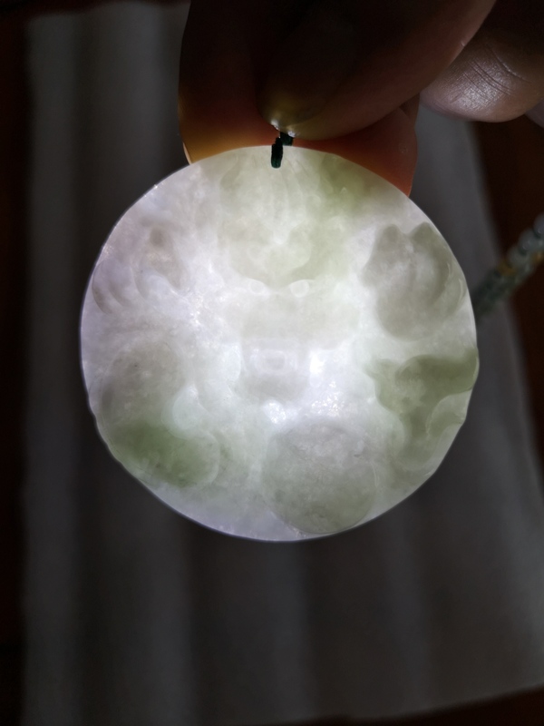 古玩玉器翡翠龍牌拍賣,當(dāng)前價(jià)格789元