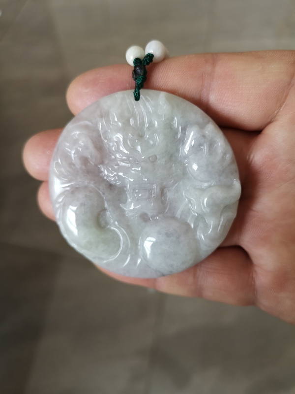 古玩玉器翡翠龍牌拍賣,當(dāng)前價(jià)格789元