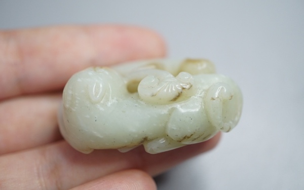 古玩玉器瑞獸拍賣,當前價格1100元