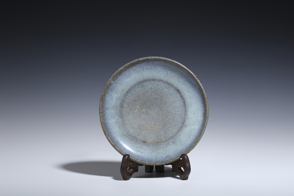 古玩陶瓷元·鈞窯天藍(lán)釉洗拍賣,當(dāng)前價格14000元