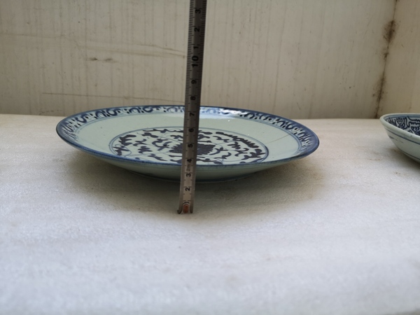 古玩陶瓷青花花卉紋盤拍賣,當前價格580元