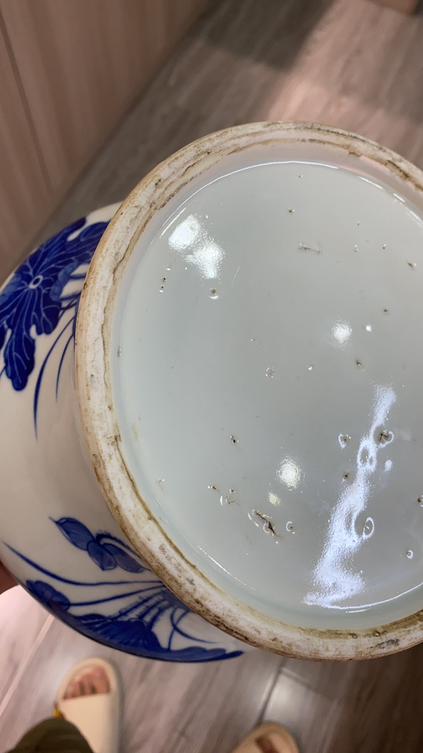 古玩陶瓷清青花廣口尊拍賣,當(dāng)前價(jià)格4000元