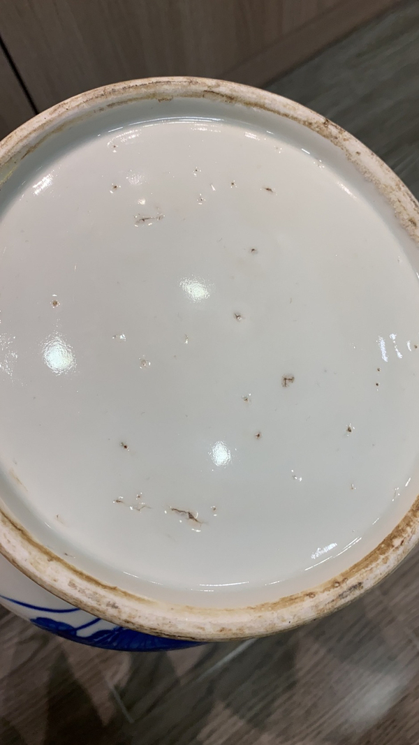 古玩陶瓷清青花廣口尊拍賣,當(dāng)前價(jià)格4000元