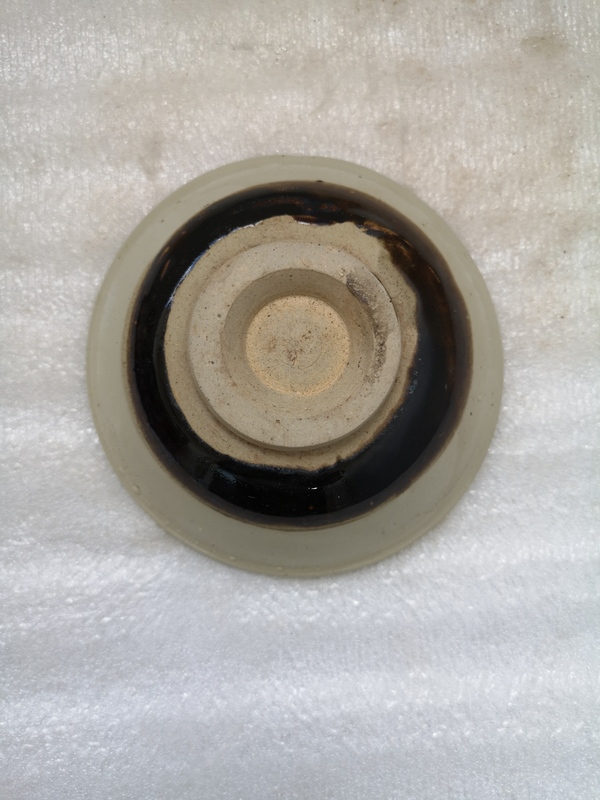 古玩陶瓷磁州窯系黑白釉碗拍賣,當前價格680元