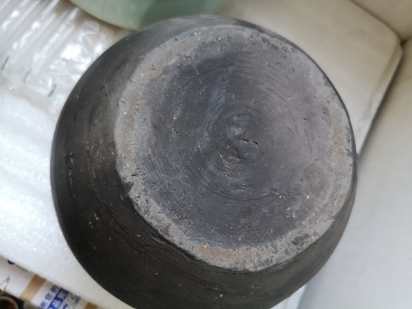 古玩陶瓷灰陶印壽字錢幣紋罐拍賣,當前價格850元