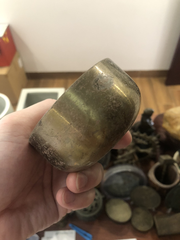 古玩雜項銅缽拍賣,當前價格177元