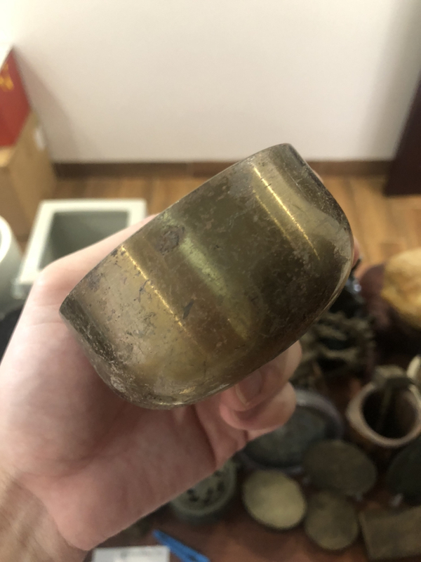 古玩雜項銅缽拍賣,當前價格177元