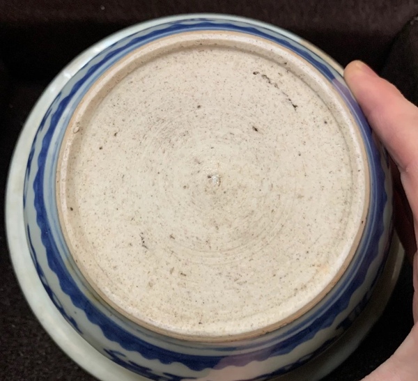 古玩陶瓷清中晚拐子龍紋缽式香爐拍賣,當前價格680元