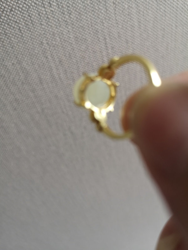 古玩玉器鑲嵌戒指拍賣,當前價格398元
