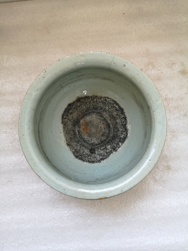 古玩陶瓷清中期青花趕珠龍紋香爐拍賣,當前價格2200元