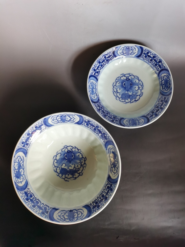 古玩陶瓷【精品大蓋碗】晚清青花折沿大蓋碗拍賣,當前價格3260元