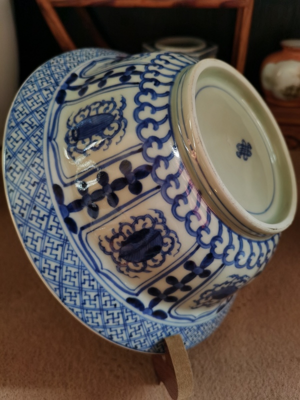 古玩陶瓷【精品大蓋碗】晚清青花折沿大蓋碗拍賣,當前價格3260元