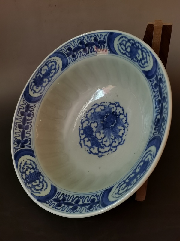 古玩陶瓷【精品大蓋碗】晚清青花折沿大蓋碗拍賣,當前價格3260元