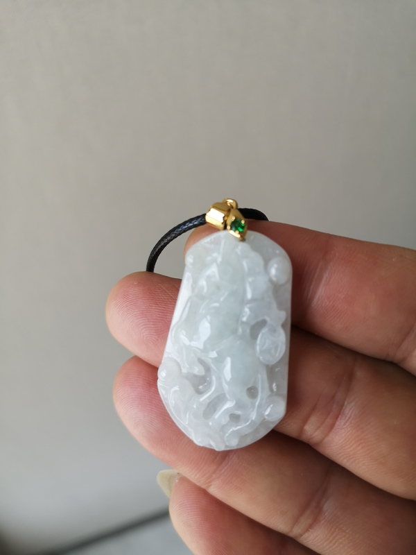 古玩玉器翡翠牌拍賣,當前價格450元