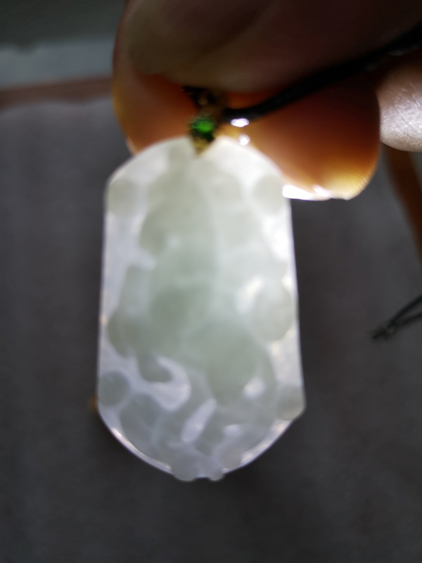 古玩玉器翡翠牌拍賣,當前價格450元