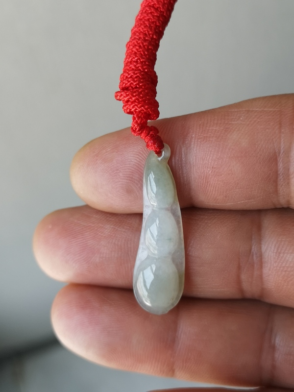 古玩玉器翡翠福豆拍賣,當前價格123元