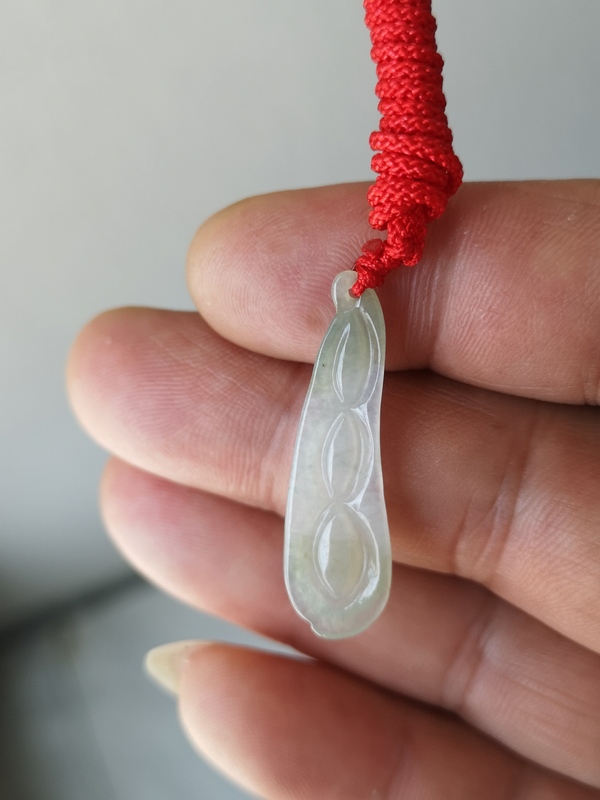 古玩玉器翡翠福豆拍賣,當前價格123元