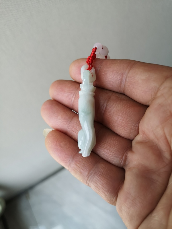 古玩玉器翡翠佛手(福壽)掛件拍賣,當前價格167元