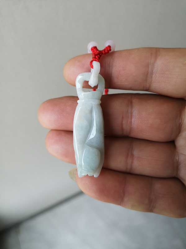 古玩玉器翡翠佛手(福壽)掛件拍賣,當前價格167元