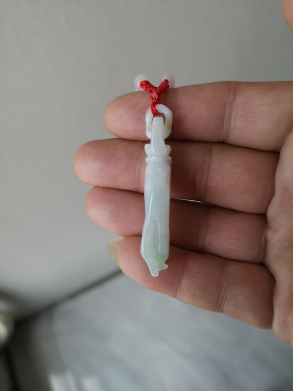 古玩玉器翡翠佛手（福壽）掛件拍賣，當前價格120元