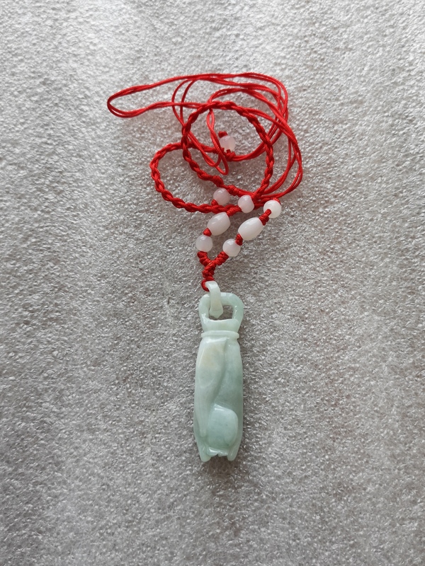 古玩玉器翡翠佛手(福壽)掛件拍賣,當前價格167元