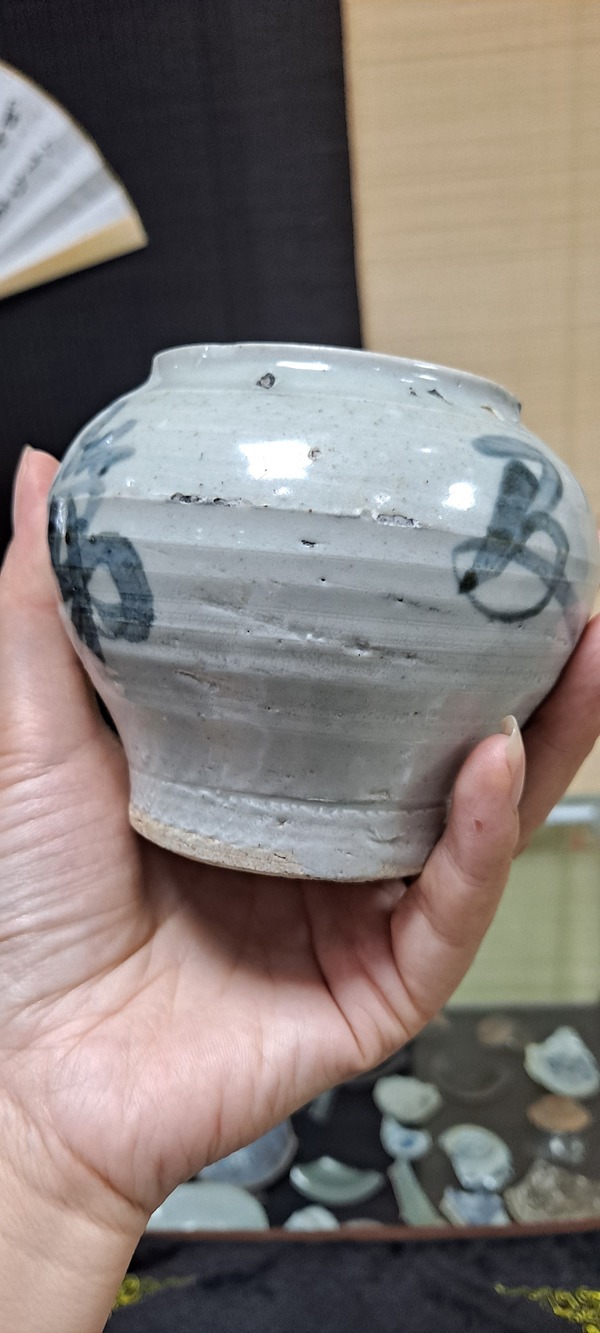 古玩陶瓷明青花福字蓋罐拍賣,當(dāng)前價格2800元