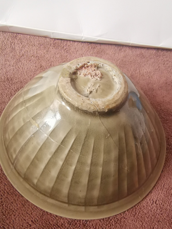 古玩陶瓷北宋,耀州窯團(tuán)菊紋斗笠盞拍賣(mài),當(dāng)前價(jià)格4444元