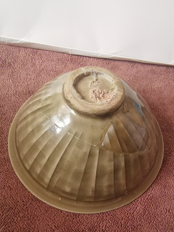 古玩陶瓷北宋,耀州窯團(tuán)菊紋斗笠盞拍賣(mài),當(dāng)前價(jià)格4444元
