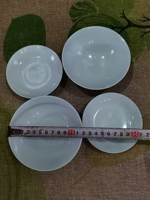 古玩陶瓷【青花釉下彩】晚清民國青花褐彩斗笠蓋茶盞一對拍賣,當前價格860元