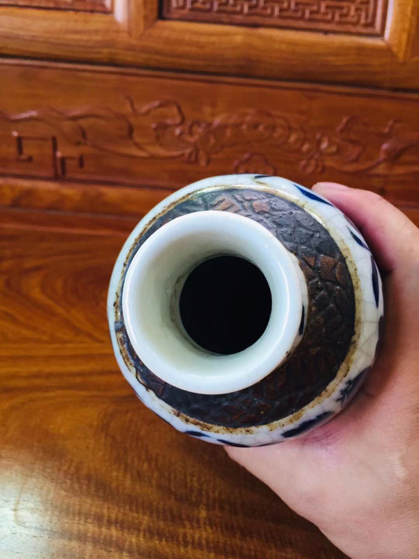 古玩陶瓷青花龍穿花紋梅瓶拍賣,當前價格1288元