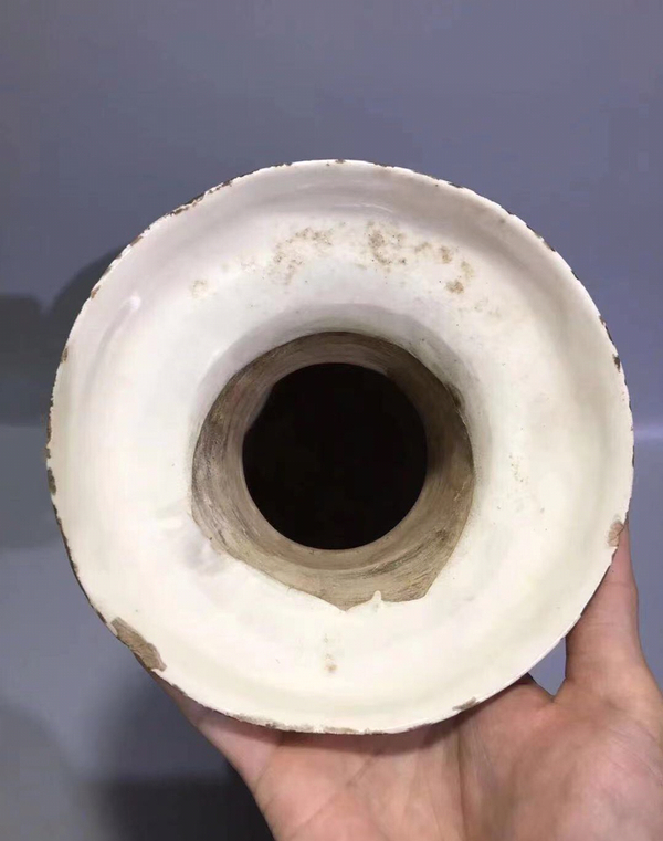 古玩陶瓷畫工精美花鳥紋雙耳盤口大瓶拍賣,當前價格0元
