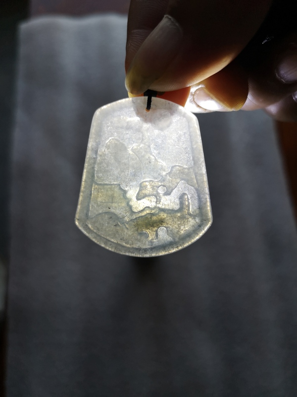 古玩玉器翡翠牌拍賣,當前價格450元