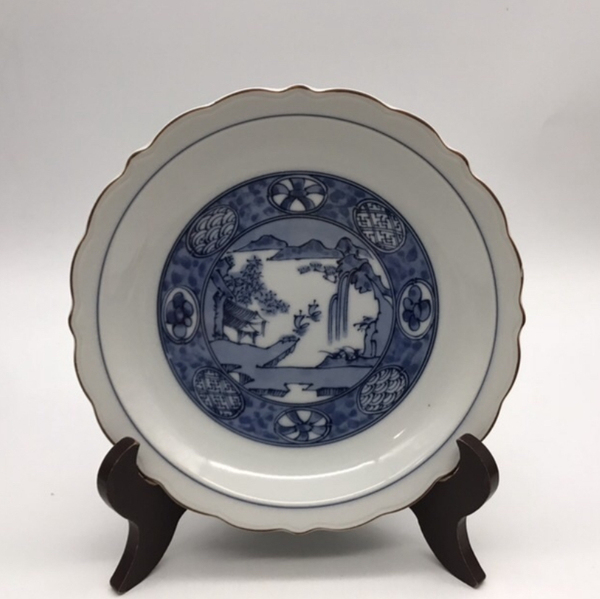 古玩陶瓷青花盤拍賣,當前價格150元