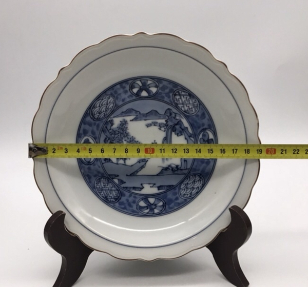 古玩陶瓷青花盤拍賣,當前價格150元