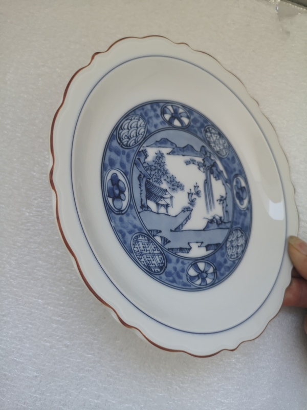 古玩陶瓷青花盤拍賣,當前價格150元