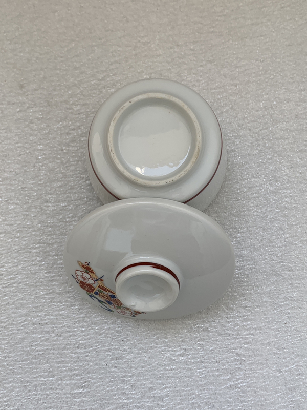 古玩陶瓷花卉紋彩繪描金蓋罐拍賣,當前價格220元