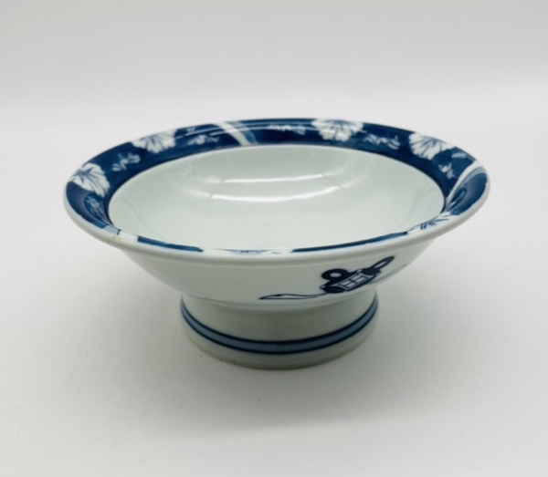 古玩陶瓷青花折沿碗拍賣,當前價格160元