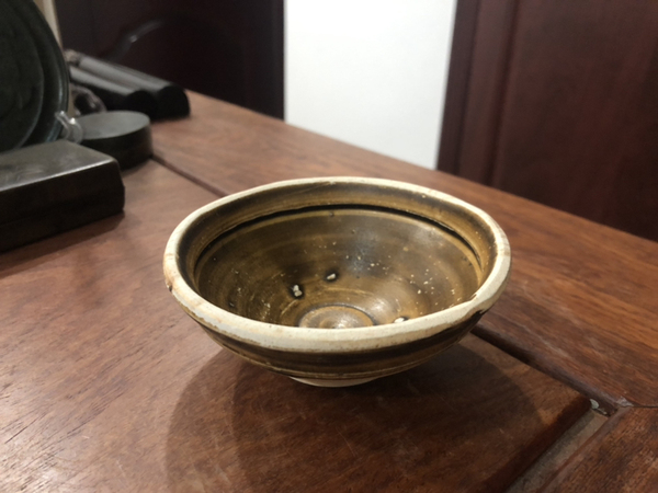 古玩陶瓷宋代褐釉盞(距今1000年)拍賣,當前價格777元
