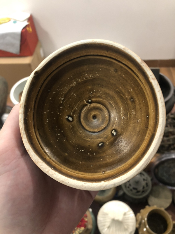 古玩陶瓷宋代褐釉盞(距今1000年)拍賣,當前價格777元